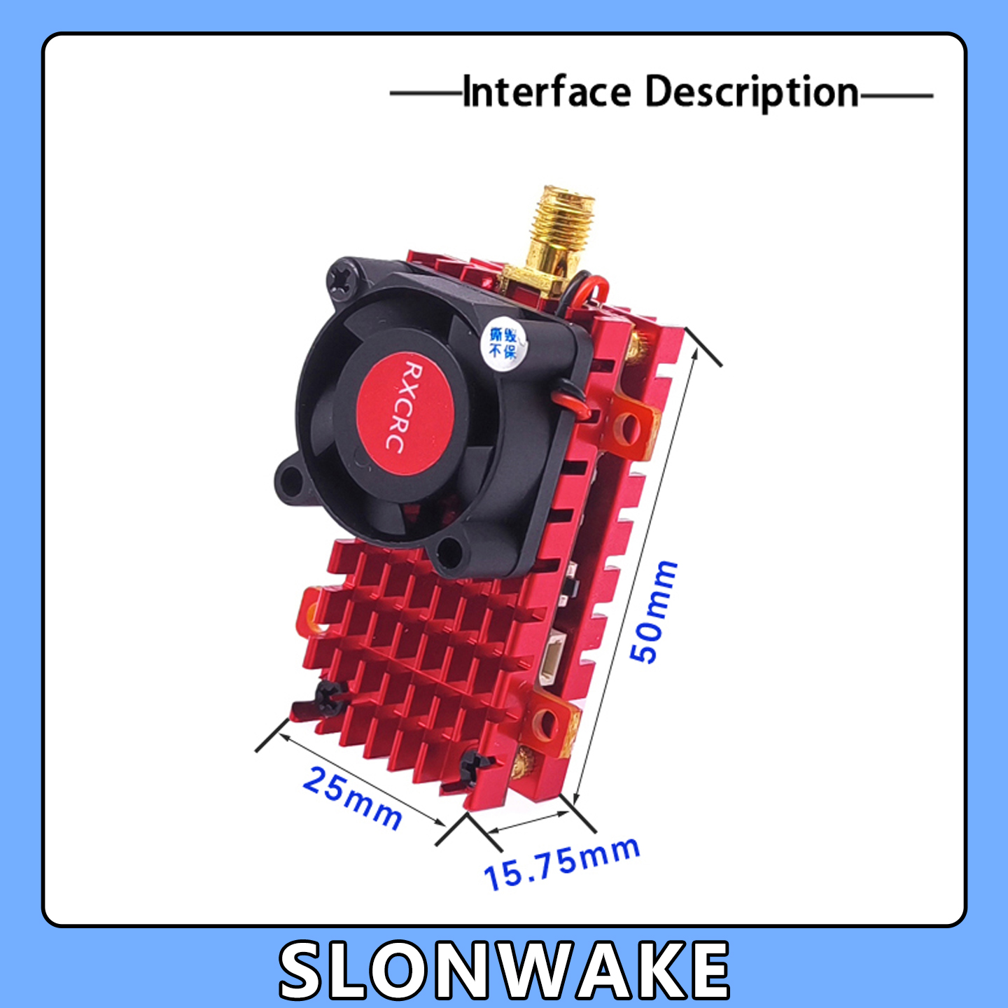 SLONWAKE 5.8G 2W VTX FPV 1800T - đánh giá và giá Drone Racing Camera