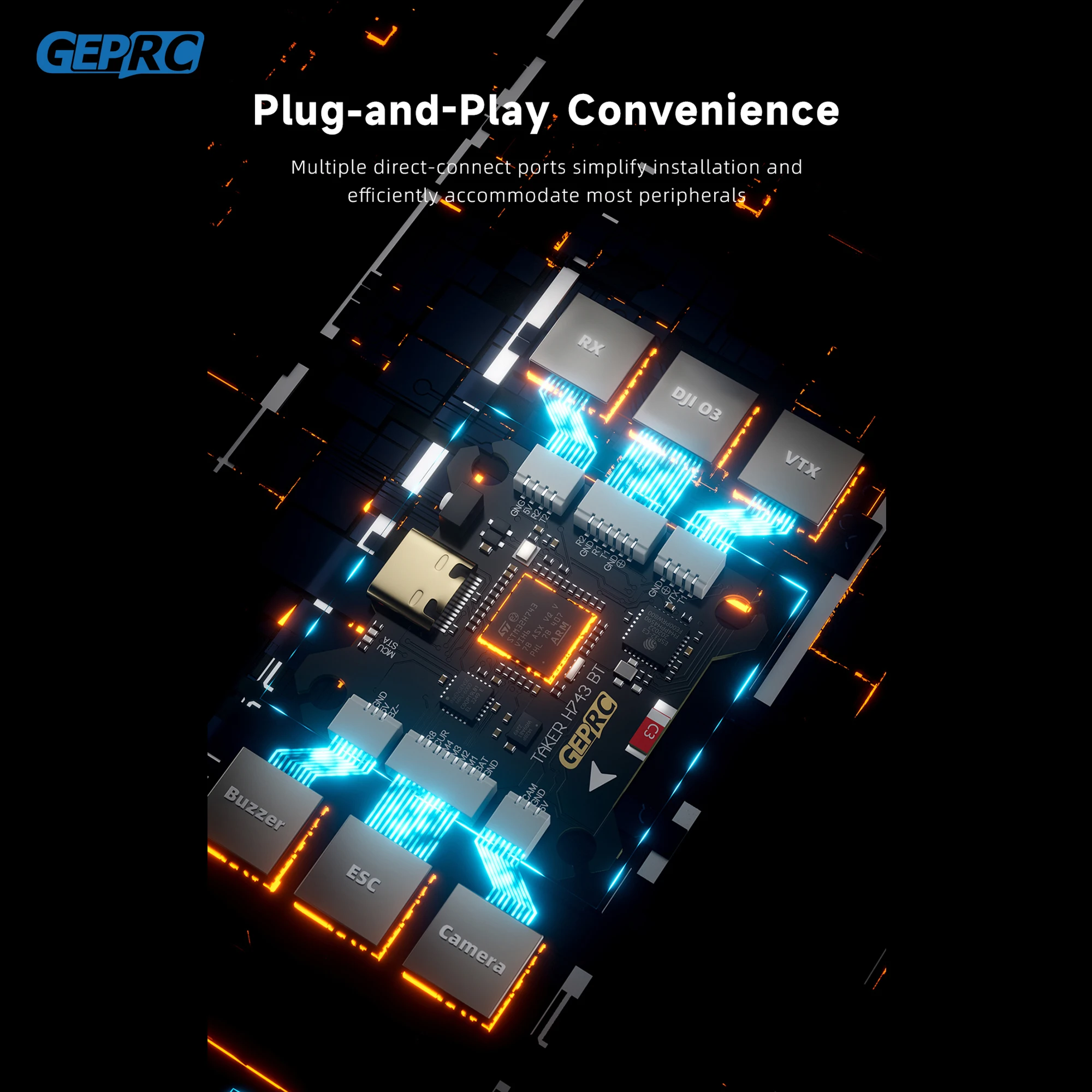 GEPRC TAKER H743 BT 32Bit 65A  - đánh giá và giá Drone Racing Flight Controller